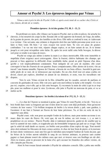 Amour et Psyché 3: Les épreuves imposées par Vénus - rue74