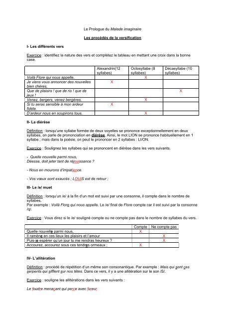 PDF la versification exercices PDF Télécharger Download