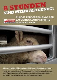 als 1 Million EU-Bürger haben die 8hours ... - Animals' Angels e.V.