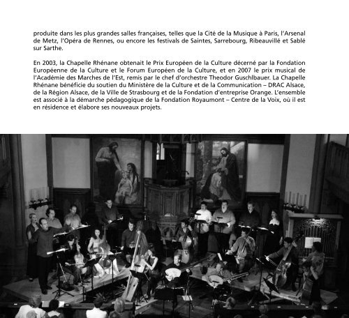 Histoire de la Résurrection & Musikalische Exequien - La Chapelle ...