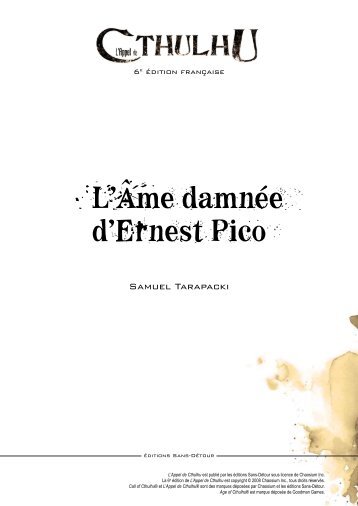 L'Ame damnée d'Ernest Pico - Trouver Objet Caché