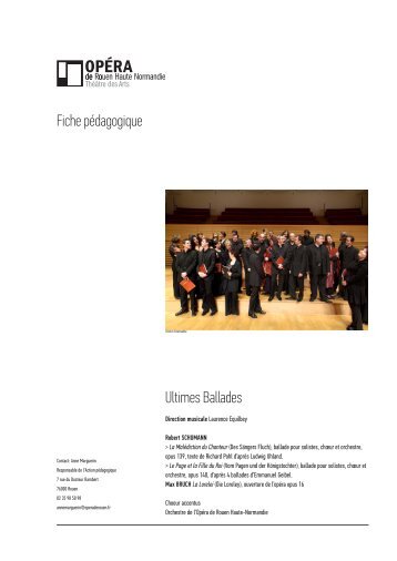 Ultimes Ballades Fiche pédagogique - Opéra de Rouen Haute ...