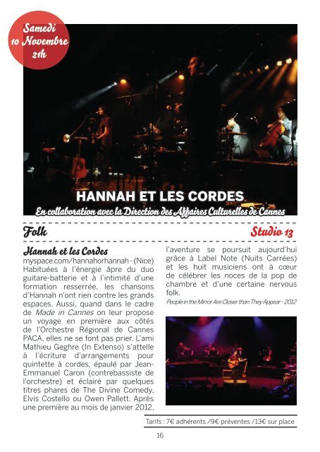 Brochure-Automne-2012 - La Tangente - MJC Picaud