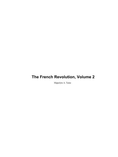mumlende nikkel Overskyet The French Revolution, Volume 2 - Unilibrary