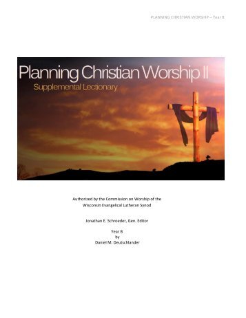 Planning Christian Worship - Year B - Connect - Wisconsin ...