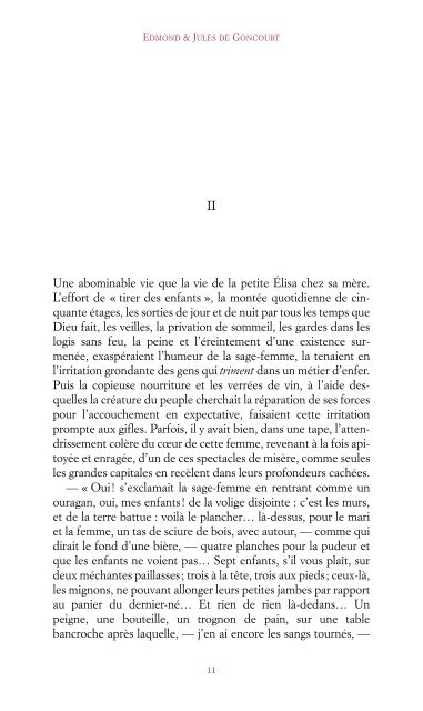 La Fille Élisa - Edmond de Goncourt - Éditions du Boucher