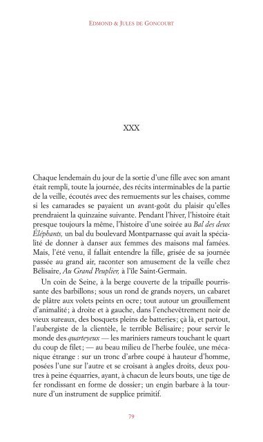 La Fille Élisa - Edmond de Goncourt - Éditions du Boucher