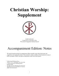 Christian Worship: Supplement - Connect - Wisconsin Evangelical ...
