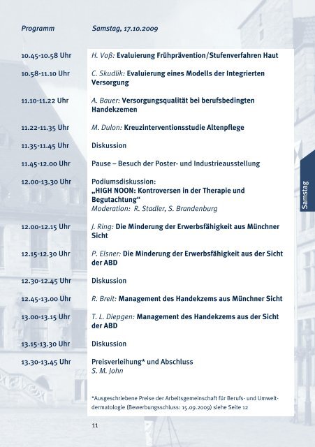 Programm 10. Tagung der Arbeitsgemeinschaft - diese Seite ...