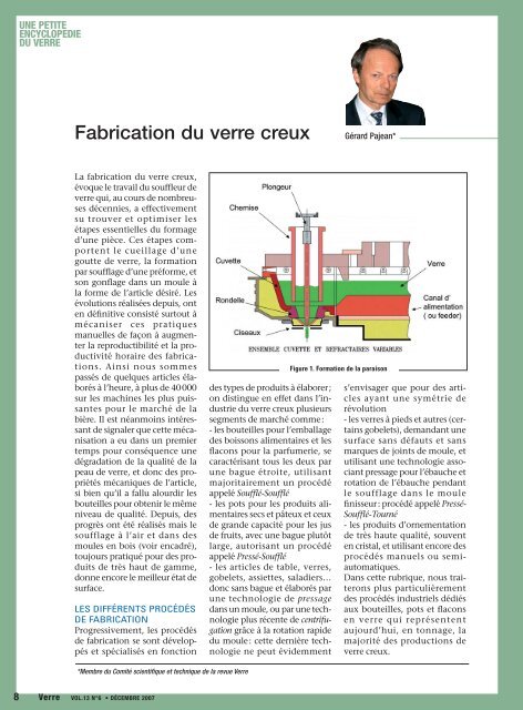 Fabrication du verre creux, par G. Pajean - Verre online