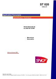 ST 020S Pièces mecaniques moulées en alliages de ... - SNCF.com