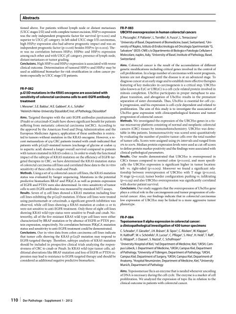 96. Jahrestagung der Deutschen Gesellschaft für Pathologie e. V ...