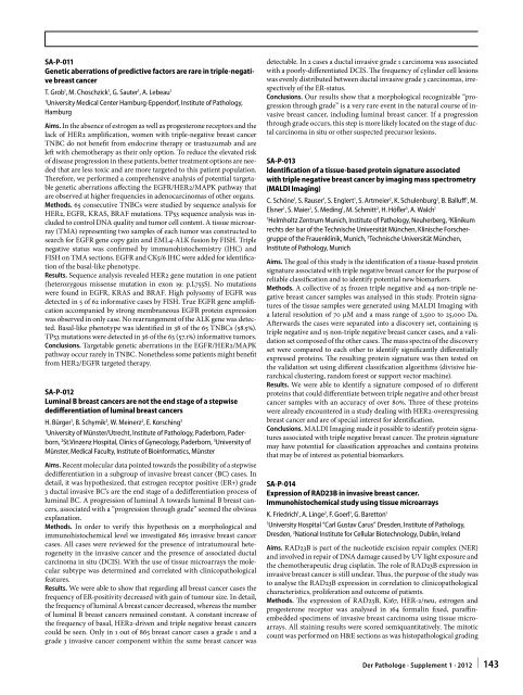 96. Jahrestagung der Deutschen Gesellschaft für Pathologie e. V ...