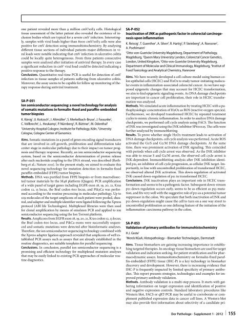 96. Jahrestagung der Deutschen Gesellschaft für Pathologie e. V ...