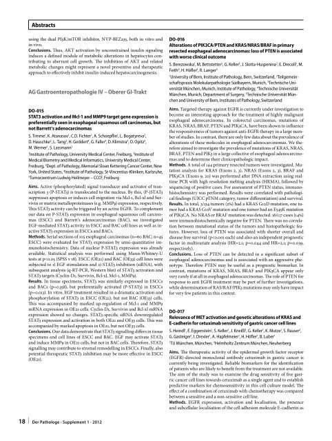 96. Jahrestagung der Deutschen Gesellschaft für Pathologie e. V ...