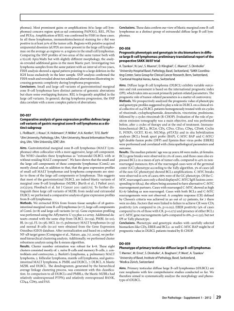 96. Jahrestagung der Deutschen Gesellschaft für Pathologie e. V ...