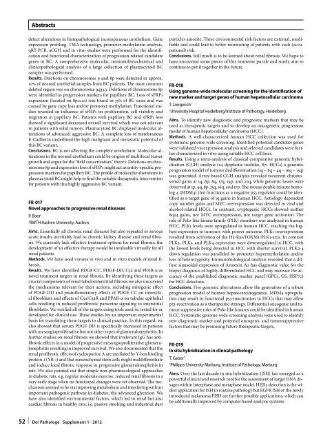 96. Jahrestagung der Deutschen Gesellschaft für Pathologie e. V ...