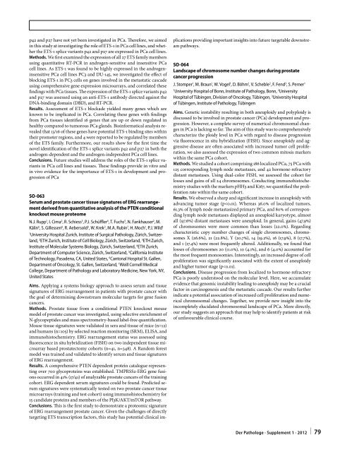 96. Jahrestagung der Deutschen Gesellschaft für Pathologie e. V ...