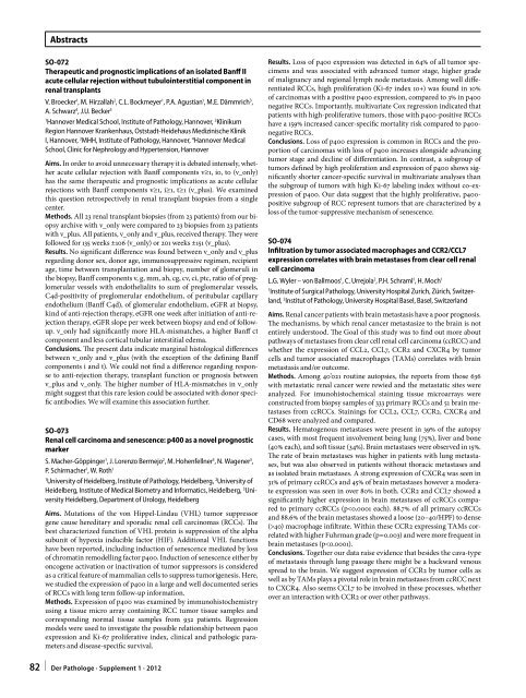 96. Jahrestagung der Deutschen Gesellschaft für Pathologie e. V ...