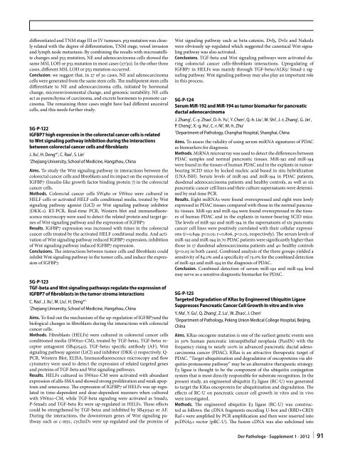 96. Jahrestagung der Deutschen Gesellschaft für Pathologie e. V ...