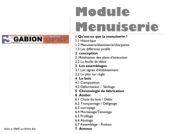 Module Menuiserie - Le Gabion