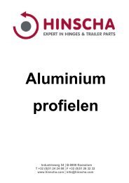 1. Aluminium profielen - HINSCHA