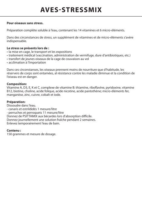 Psittamix Vitamines Min