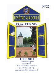 Jardin d'été - Fédération Française de Tennis