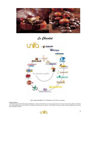 Le Chocolat - Unifa