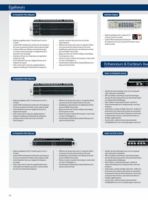 MARK Serv Grap GLOB_2012 BEHRINGER Catalog FR V2_2012 ...