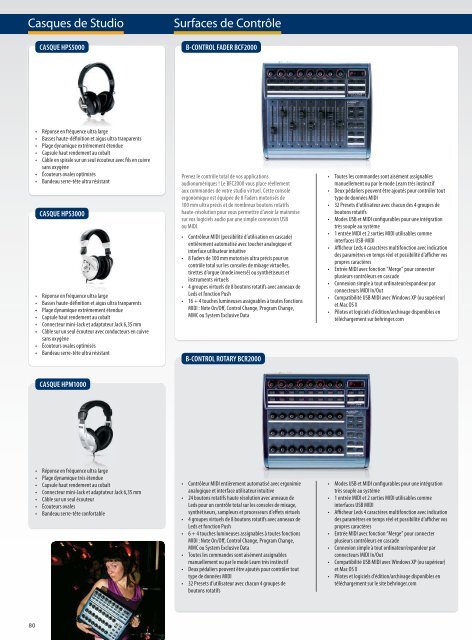 MARK Serv Grap GLOB_2012 BEHRINGER Catalog FR V2_2012 ...