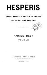 ANNEE 1927 - Bibliothèque Numérique Marocaine