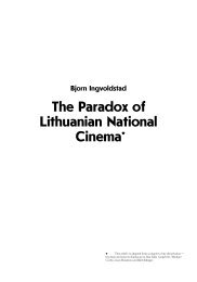 Bjorn Ingvoldstad The Paradox of Lithuanian National Cinema