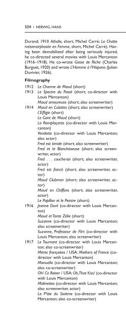 Encyclopedia of French Film Directors