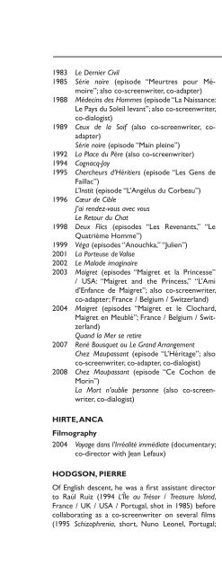 Encyclopedia of French Film Directors