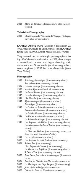 Encyclopedia of French Film Directors