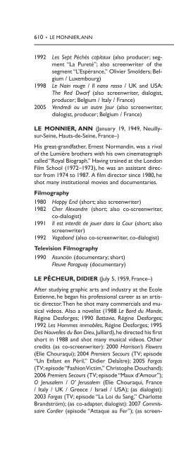 Encyclopedia of French Film Directors