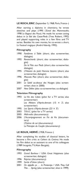 Encyclopedia of French Film Directors