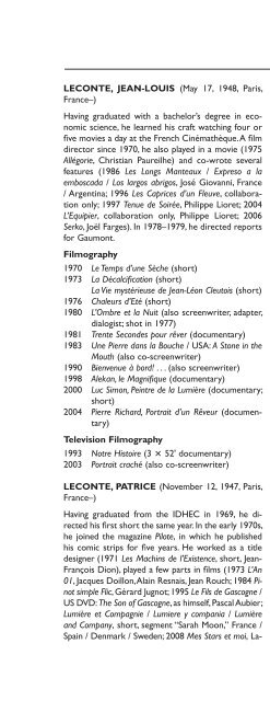 Encyclopedia of French Film Directors