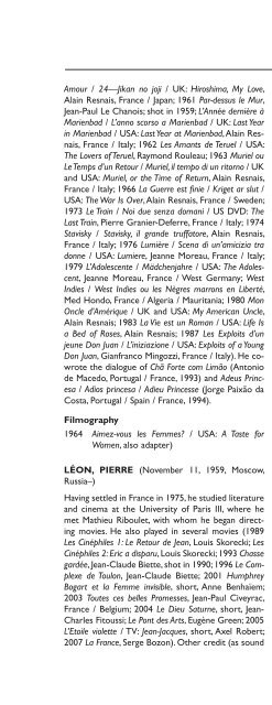 Encyclopedia of French Film Directors