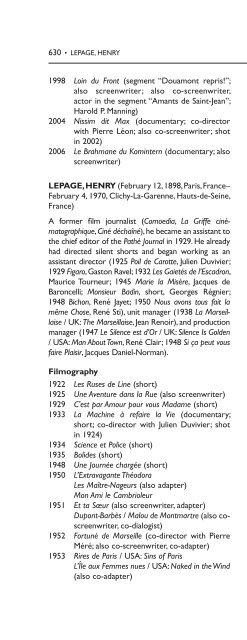 Encyclopedia of French Film Directors