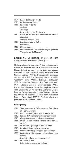 Encyclopedia of French Film Directors