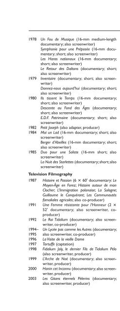 Encyclopedia of French Film Directors