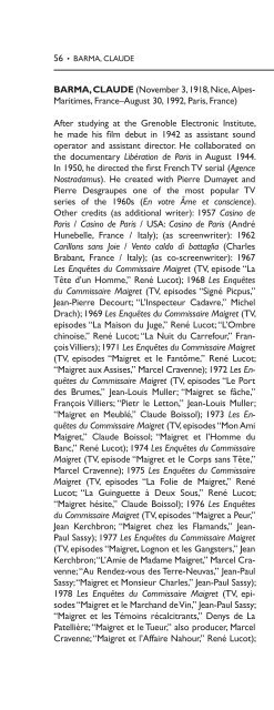 Encyclopedia of French Film Directors