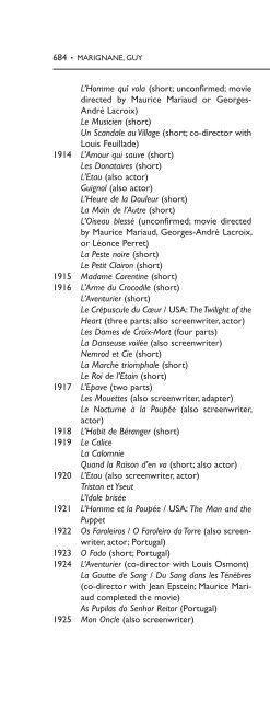 Encyclopedia of French Film Directors