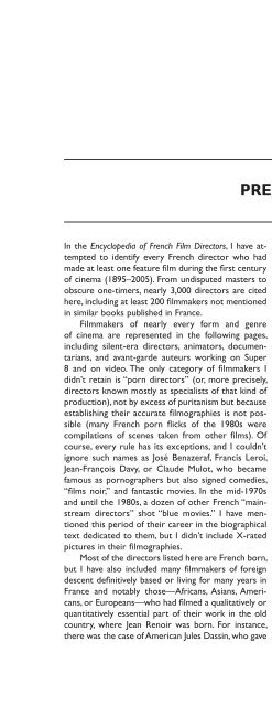 Encyclopedia of French Film Directors