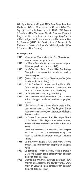 Encyclopedia of French Film Directors