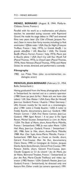 Encyclopedia of French Film Directors