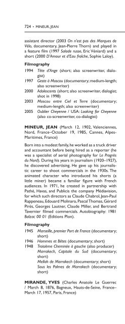 Encyclopedia of French Film Directors