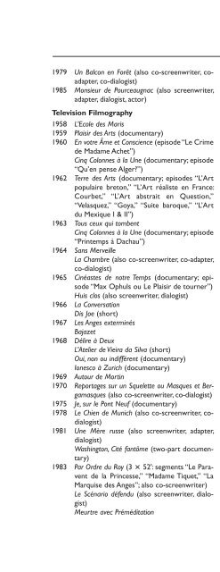 Encyclopedia of French Film Directors